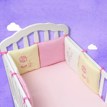 

6 Pieces / Each Crib Protection Mat Crib Fence Crib Fence Crib Fence Baby Bedding Set Slide Rail