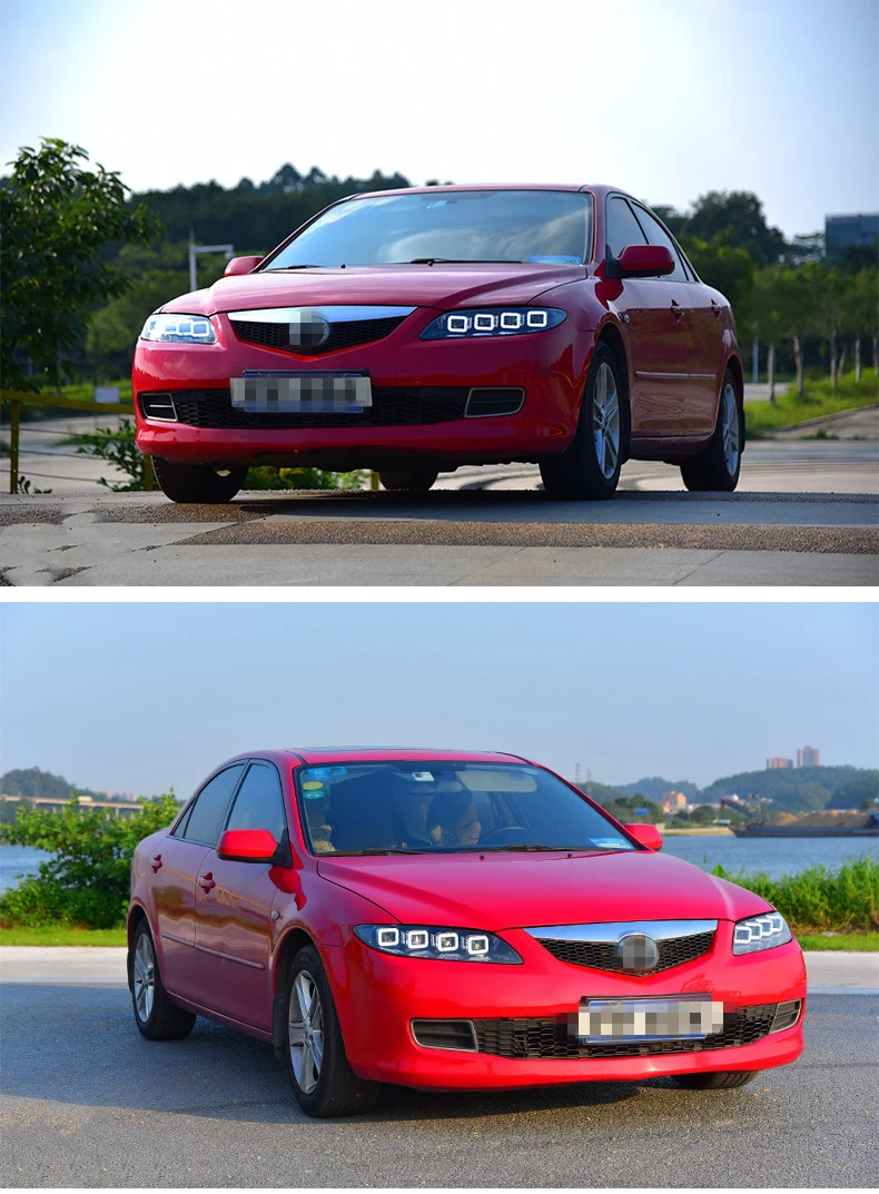 Vland fctory для автомобильных фар для Mazda 6 светодиодный головной фонарь 2006 2010 2013 с поворотным сигналом с последовательным индикатором