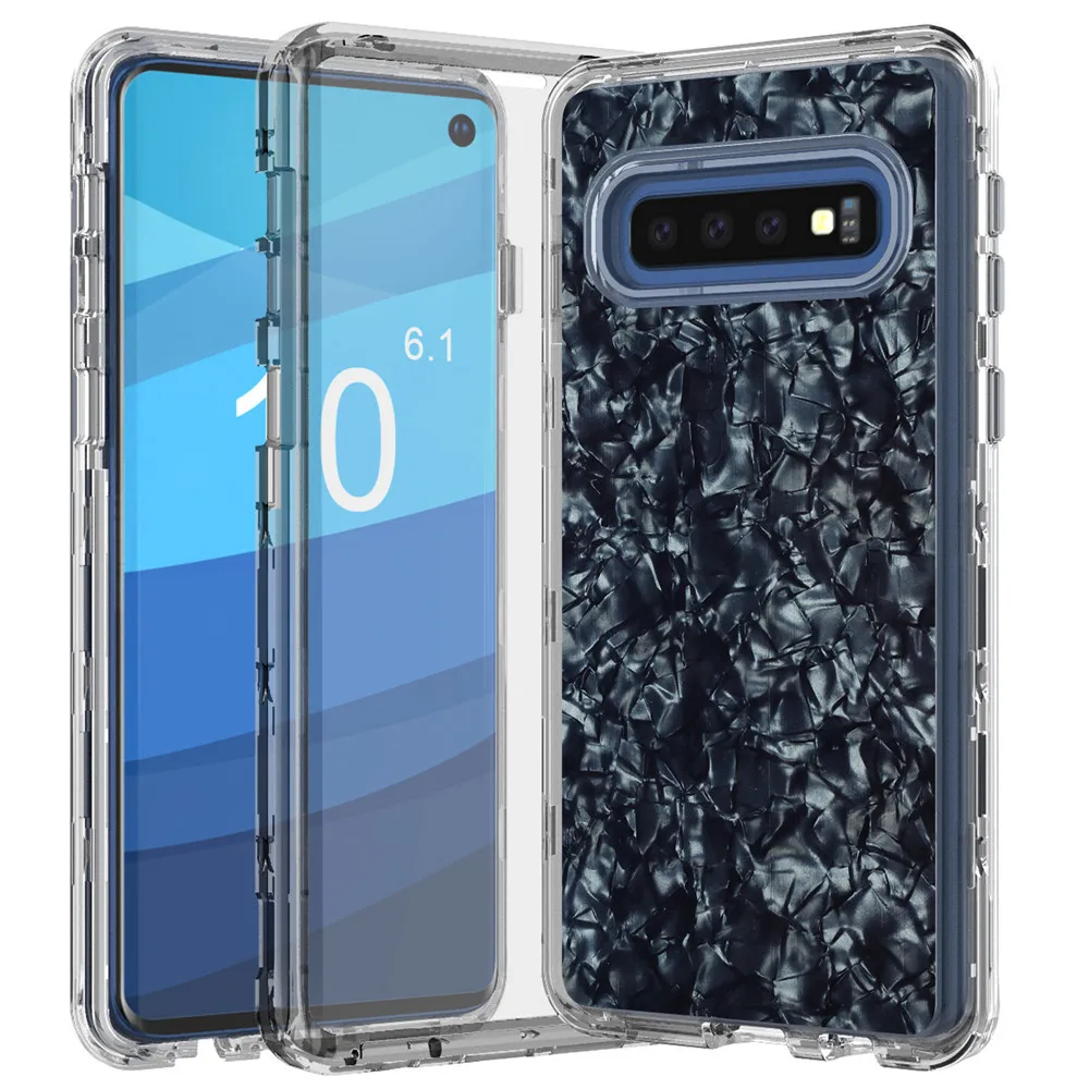 

New Style SAMSUNG S10 plus Phone Case Three-in-One TPU + PC Epoxy Shatter-resistant Protective Case Applicable S10e