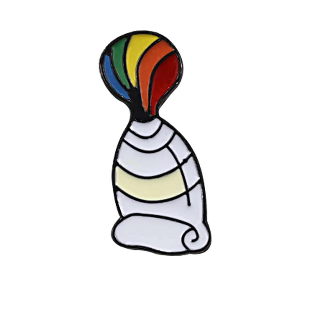 Paint bucket Унисекс Броши Радужный Флаг овец сердце пигментный Инструмент эмаль на булавке на Для женщин мужские джинсовые куртки штырь отворотом гей лесби бижутерия - Окраска металла: Paint bucket