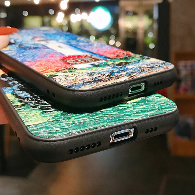 3D рельеф с тиснением и изображением ТПУ для мобильного телефона xiao Mi 10 Redmi Note 7 8 6 5