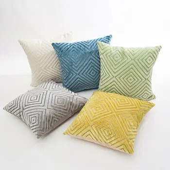 

1 Pc 45*45cm Solid Color Cushion Cover Corn Kernels Corduroy Pillow Cover Car Throw Pillowcase Bedroom Home Decor
