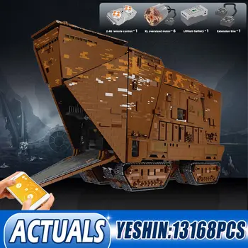 

Mould King 12119PCS Star plan The Cavegod UCS Sandcrawler Assembly Model Building Blocks Bricks Kids DIY Toys Christmas Gifts