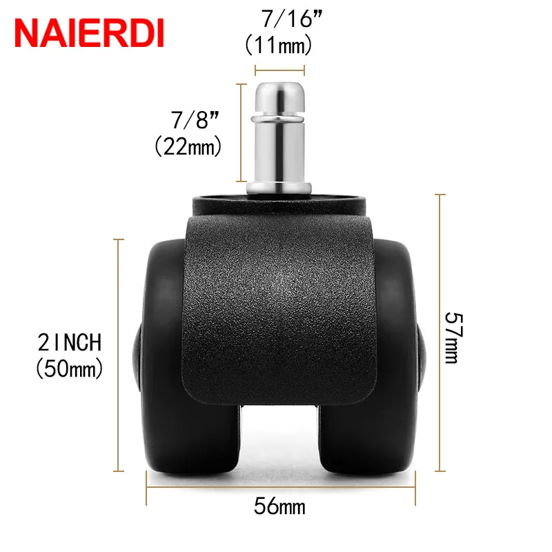 naierdi 5 pcs roda de cadeira mudo 01