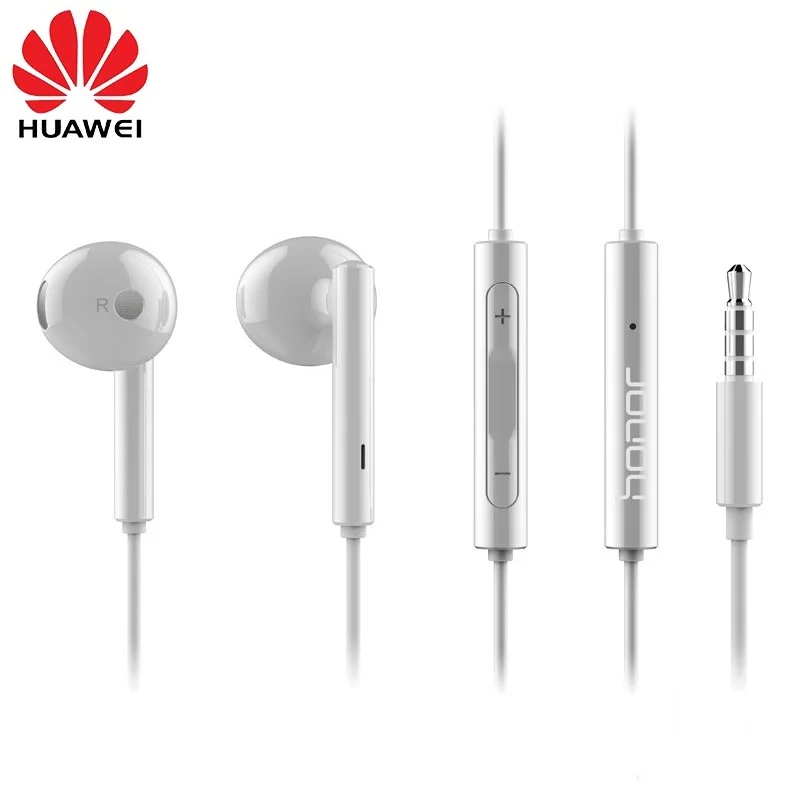 Наушники вкладыши HUAWEI Honor AM115 оригинальные наушники с микрофоном и дистанционным