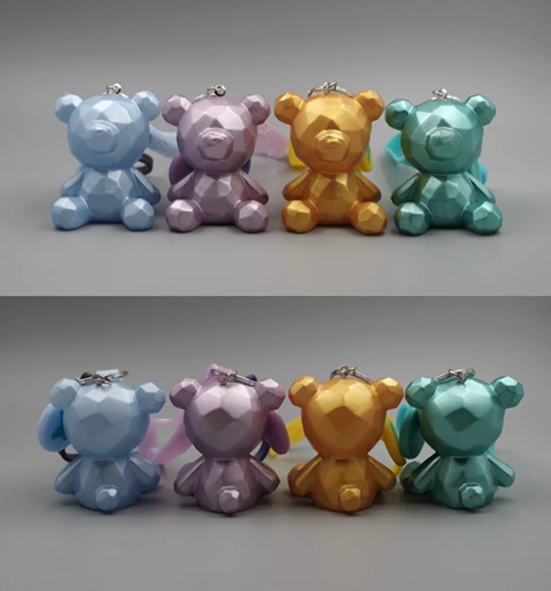 

Kawaii BB Bear Geometric Bear Cartoon Doll Keychain Accessories Backpack Pendant Couple Gifts Christmas Gifts Children's Toys