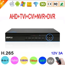 1080 P, 960 P, 720 P, 960H CCTV камера XMeye Hi3521D 16 каналов 16CH 6 в 1 коаксиальный Гибридный XVI 1080N CVI TVI NVR AHD DVR