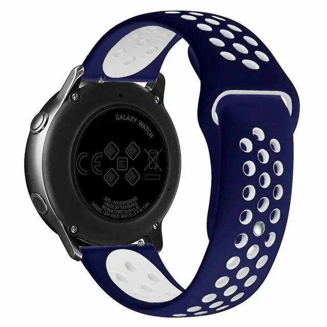 Ремешок для часов 22 мм 20 мм для samsung gear S2 S3 frontier Galaxy Watch Active2 42 мм 46 мм силиконовый ремешок для Huami amazfit huawei gt 2