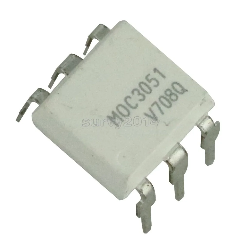 5PCS IC MOC3051 OPTOKOPPLER TRIAC-OUT 6-DIP NEUE