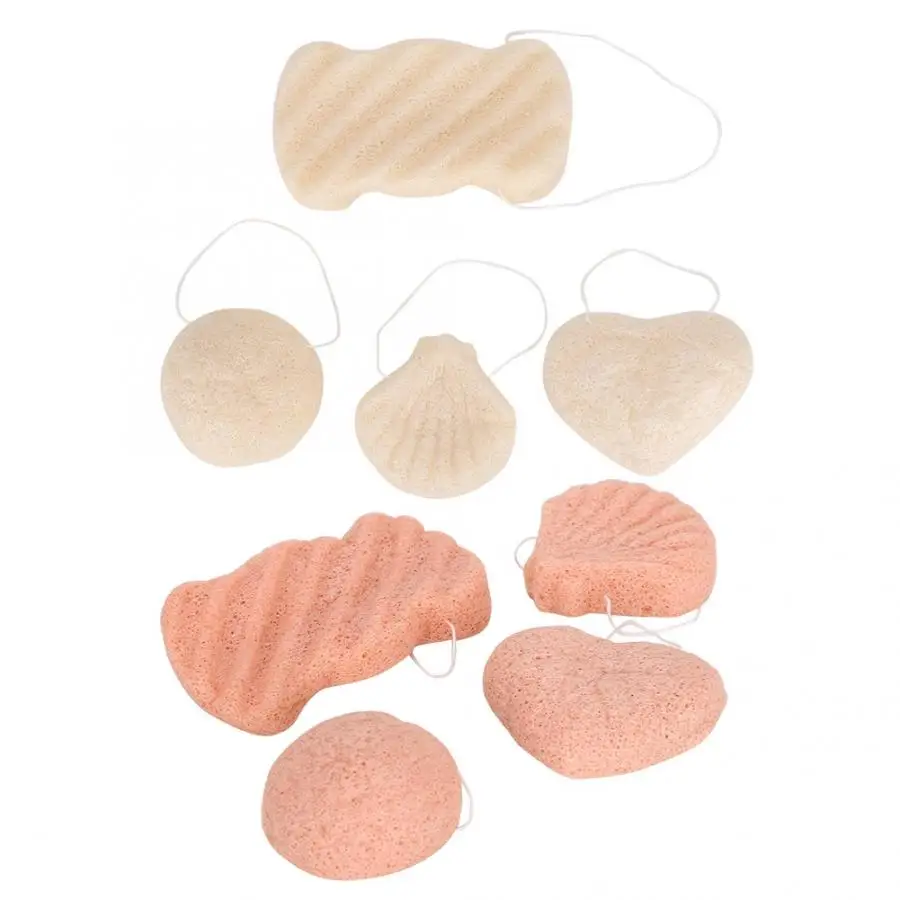 Beauty Konjak Soft Face Cleansing Washing Puff Mild Exfoliating Body Puff Set Skin Care Tool Cosmetic Puff Set