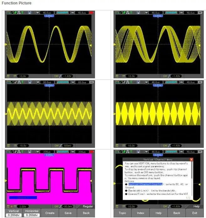 Hantek DSO8072E/DSO8102E/DSO8152E/DSO8202E Handheld Oscilloscope 2M Memory Depth