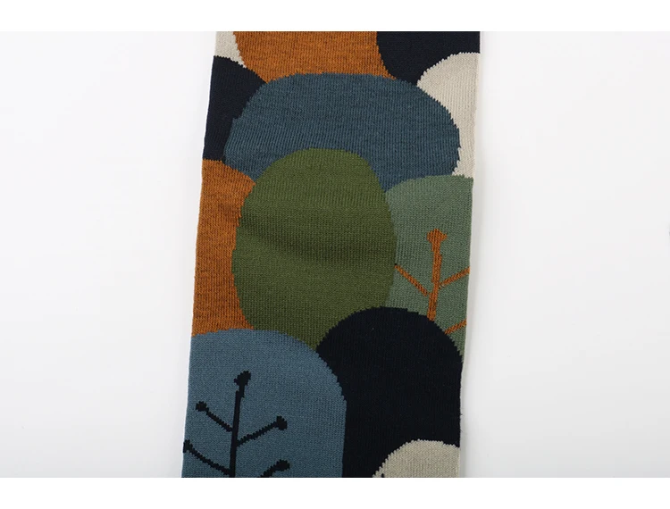 Высокое качество, модные, 5 пар в партии, женские и мужские носки, ассиметричный узор, Harajuku, оригинальные носки хлопковые с забавным рисунком