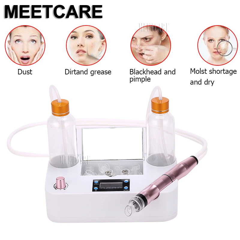 Facial Beauty Instrument Small Bubble Beauty Blackhead Suction Instrument Hydrogen Water Oxygen Spray Vacuum Injection Clean Hydra Dermabrasion Device