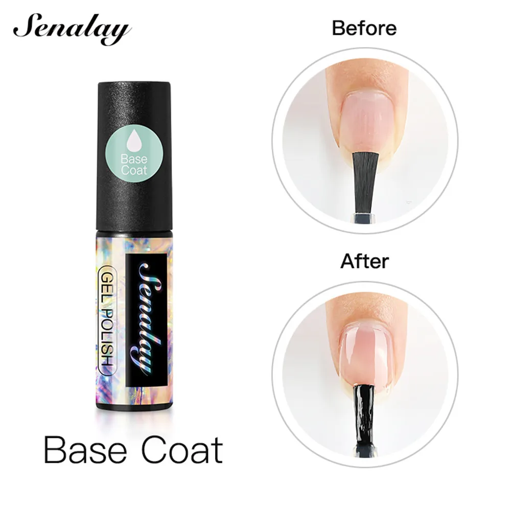 Гель лак для ногтей 5 мл верхнее Базовое покрытие блестящий УФ отмачиваемый