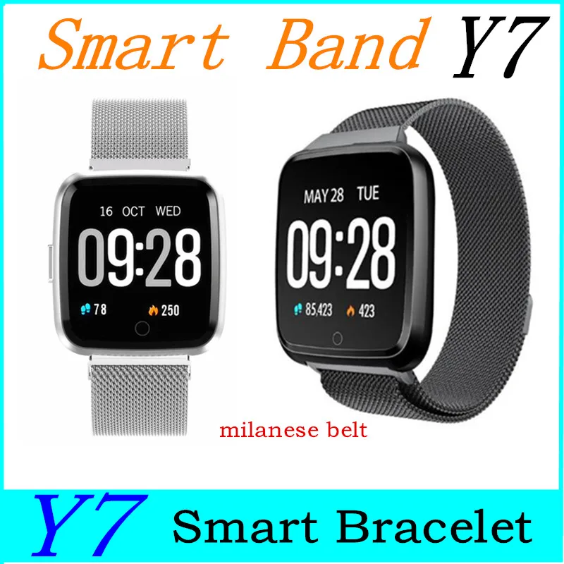 

Y7 Smart watch IP67 Waterproof Fitness Tracker Heart Rate Monitor Blood Pressure Women men Clock Smartwatch For Android IOS