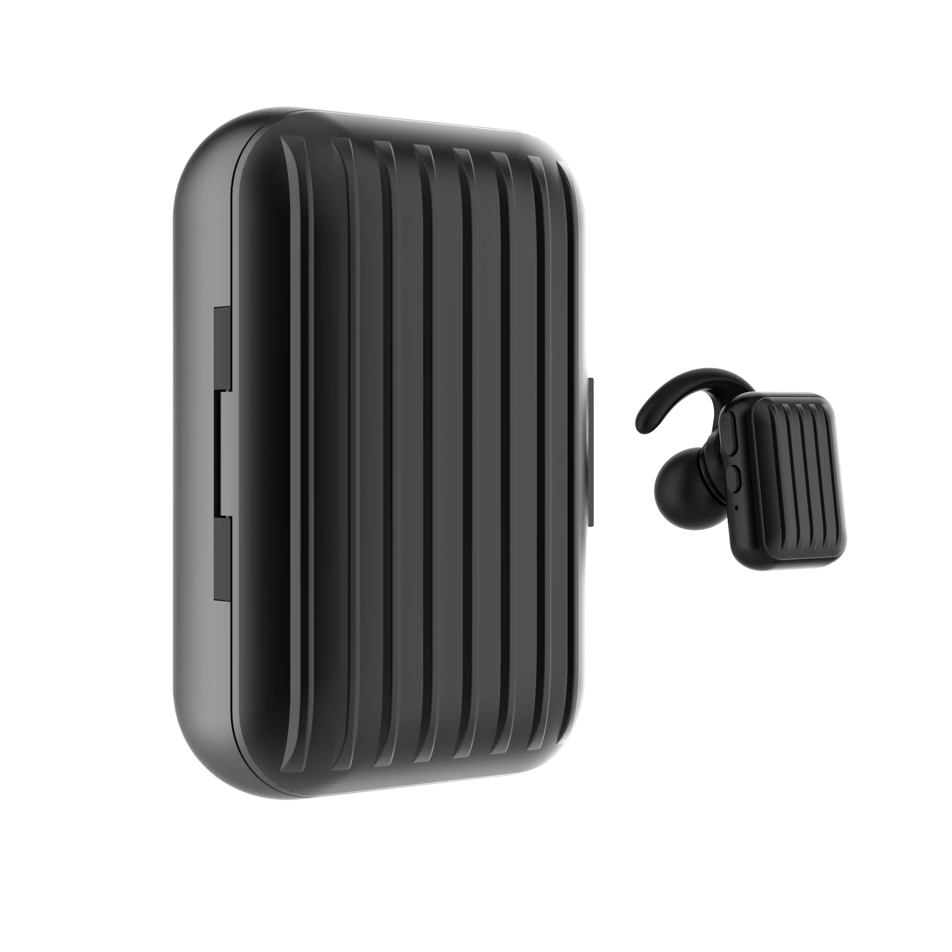 Black earphones 2в1 большой внешний аккумулятор, TWS, Bluetooth наушники, наушники 5,0, Bluetooth гарнитура, беспроводные наушники, вкладыши с зарядным устройством для телефона - Цвет: Black earphones