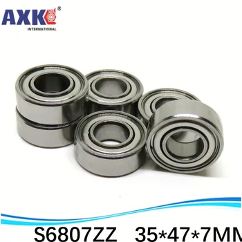 

500pcs Free Shipping SUS440C environmental corrosion resistant stainless steel deep groove ball bearings S6807ZZ 35*47*7 mm
