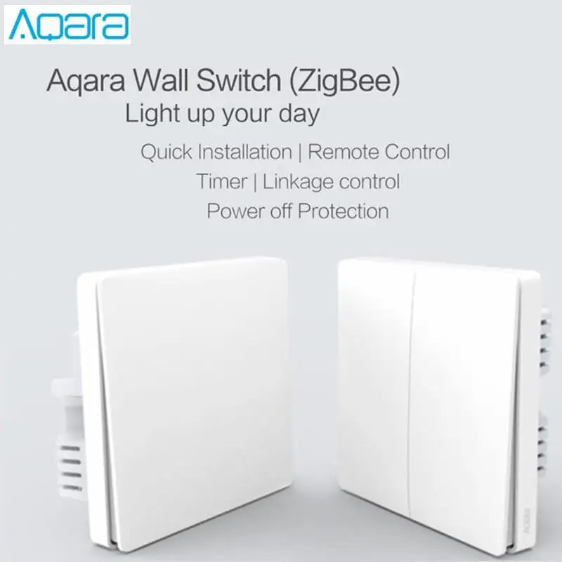 Настенный выключатель Aqara беспроводной настенный светильник ZiGBee с Wi