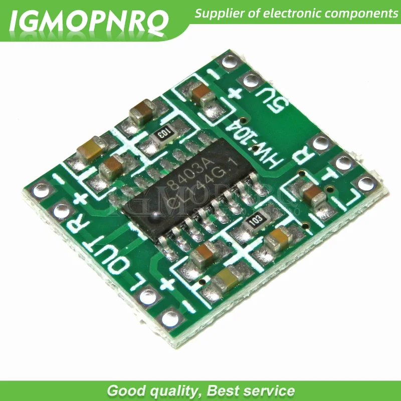 

10pcs PAM8403 Super mini digital power amplifier board miniature class D power amplifier board 2 * 3w high 2.5 ~ 5v USB IGMOPNRQ