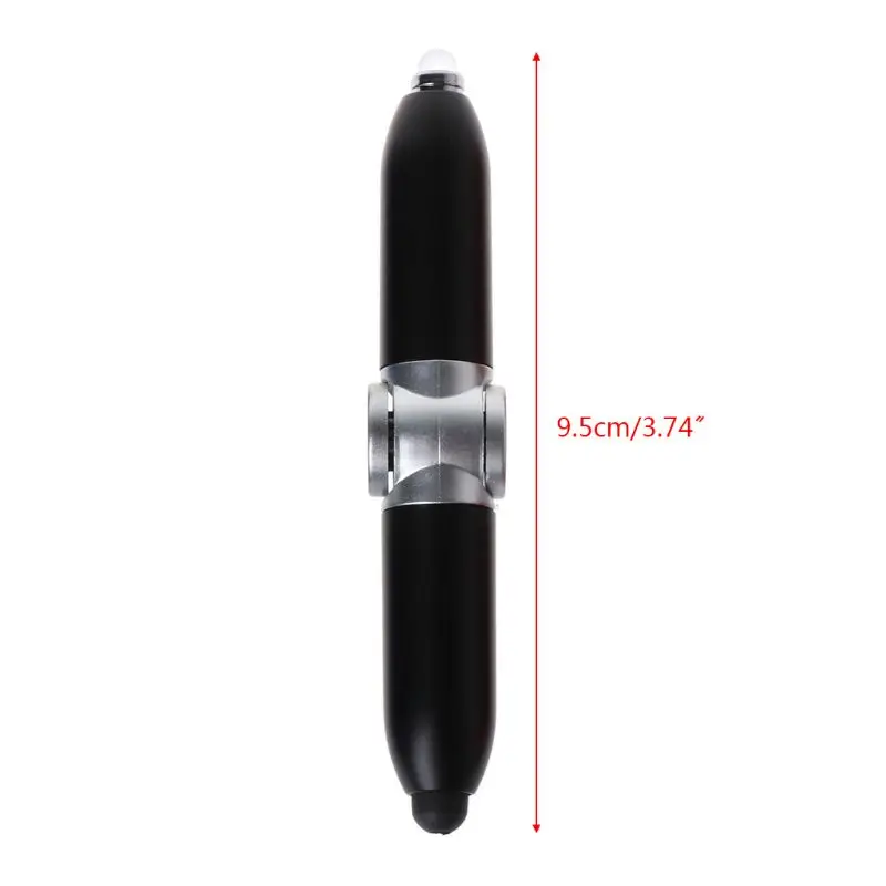 

Finger Gyro Spinner Multi-function Gyroscope Pens Decompression LED Light Ballpoint Pen Shape Relieve Stress Xmas Gift 3 Colors