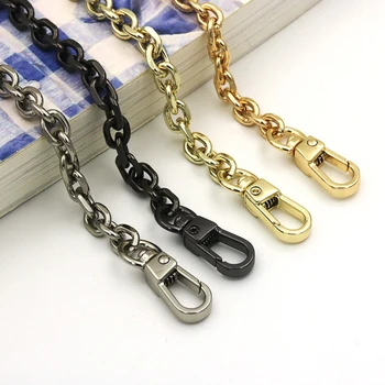 

DIY 100-120cm Light 7mm Metal Replacement Shoulder Bag Chain Crossbody Strap Purse Chain Shoulder for Clutch Bags Mini Handbags
