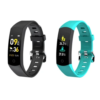 

Smart Bracelet LED Screen Heart-Rate Body Temperature Tracker Smartband Live Weather Fitness Tracker Sport Waterproof Smart Band