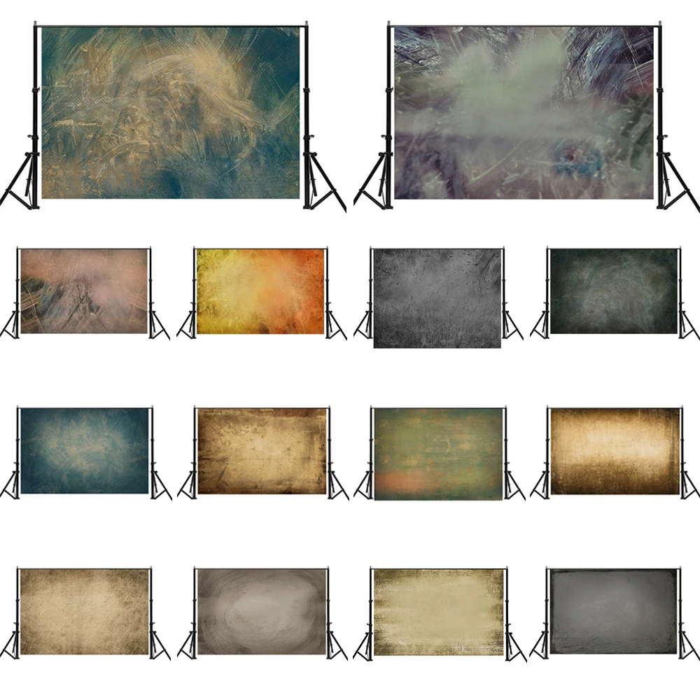 

Minimoto 150x210cm Vintage Scratches Photography Studio Gray Backdrop Seamless Surface Foldable Photo Background Cloth