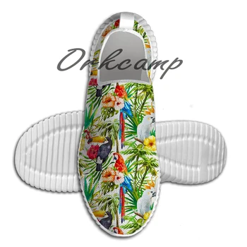 

Sport Running Shoes Tropical Parrot Cockatoo and Toucan Rainforest Light Weight Walking Shoes Breathable Mesh Yoga Shoes