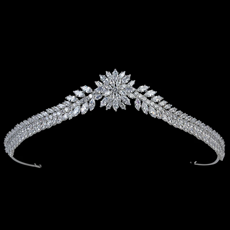 Diademi E Corona Hadiyana Vintage Classic Lady Bridal Party Wedding Hair Jewelry Si Sono Impegnati Zricon Bc5873 Corona Princess
