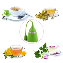 1 шт. чайник Капелька воды форма Яйцо силикагель набор зеленый чай поилка