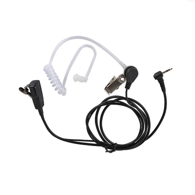 Auriculares de tubo de 2,5mm para walkie-talkie, auriculares acústicos  encubiertos de 1 Pin con micrófono PTT, compatibles con Motorola Talkabout  MH230R - AliExpress