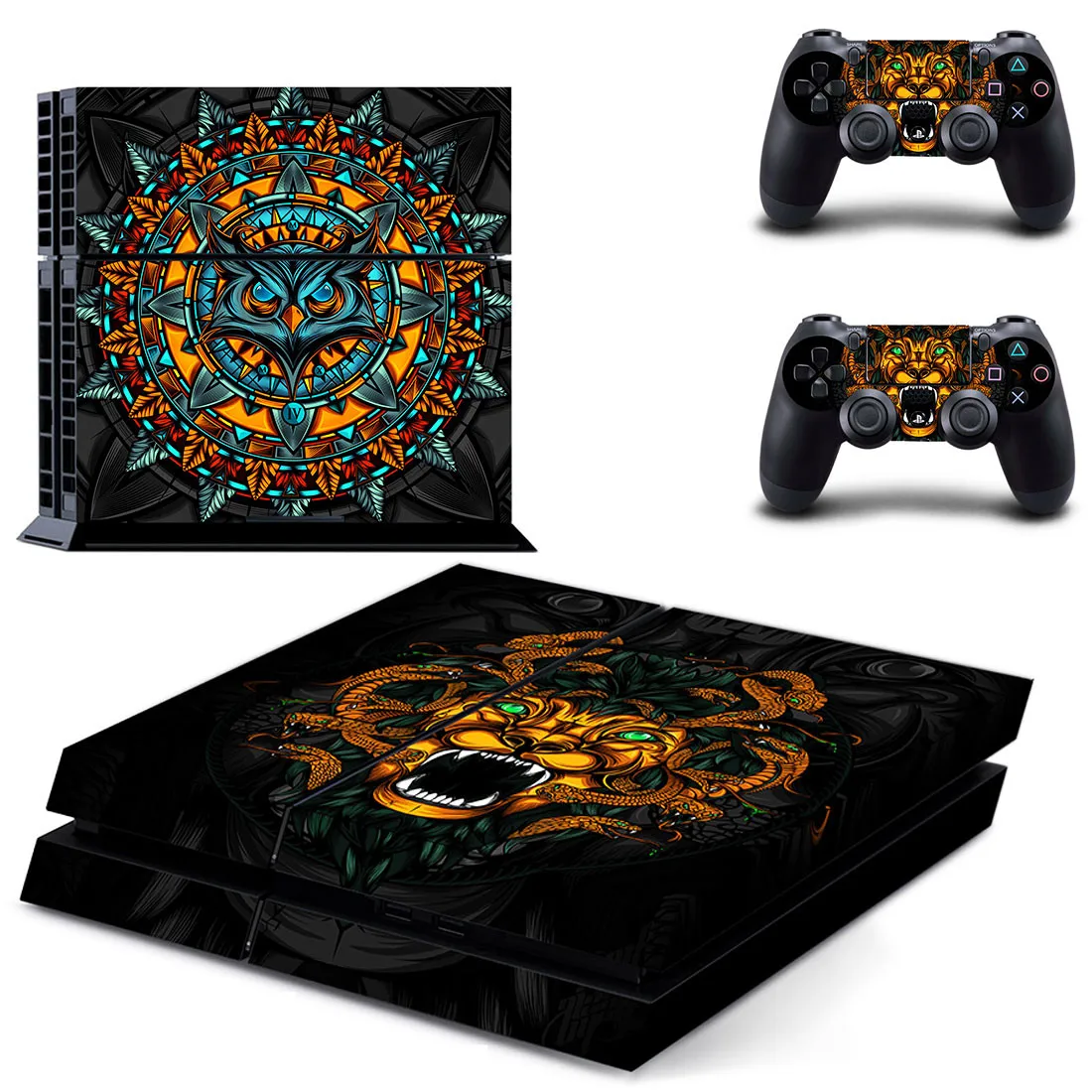 PS4 наклейки виниловые кожа PS 4 стикер Play station 4 Наклейки Обложка Pegatinas для playstation 4 консоли и 2 контроллера