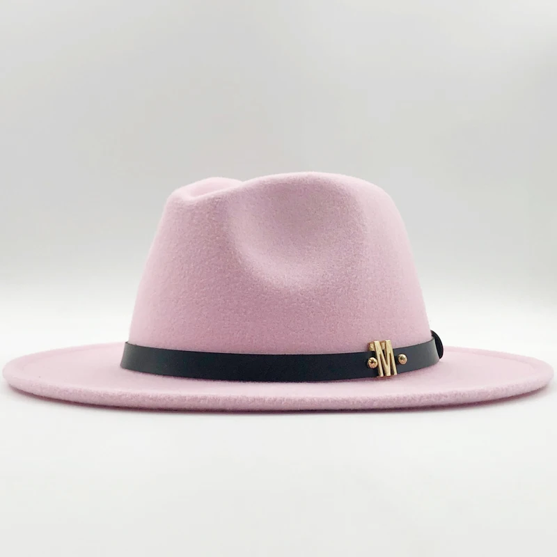 Женская широкополая войлочная шерсть Джаз Fedora шляпы Панамы стиль дамы Trilby Gambler модная шляпа ковбой вечерние солнцезащитная Кепка