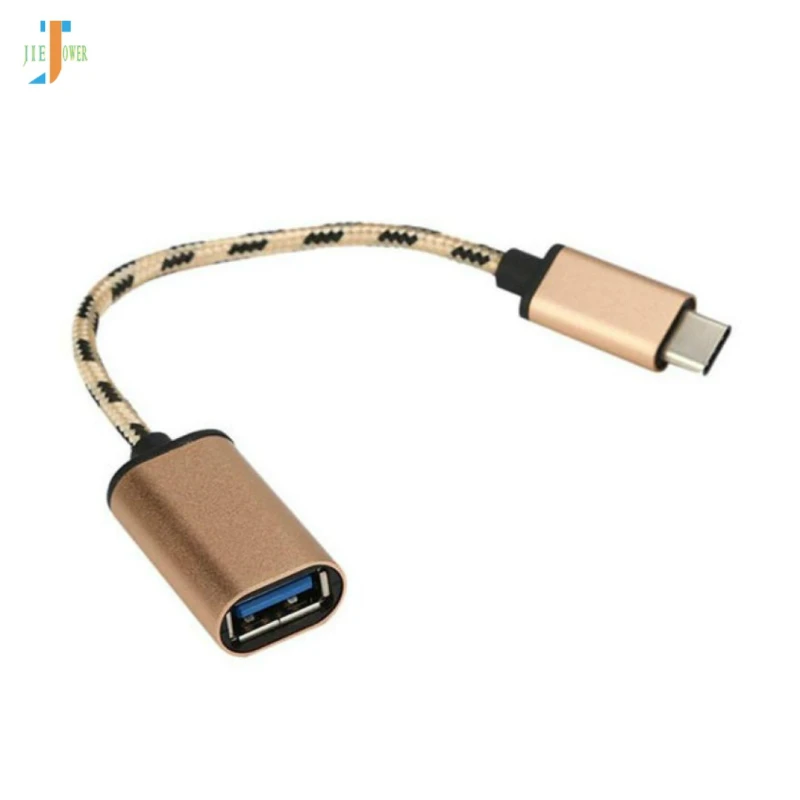 500 шт./лот Тип-C OTG Кабель-адаптер для Huawei Honor 8 9 Note10 P9 P20 P30 Коврики 9 10 20 X Pro Lite Nova 3 4 USB-C преобразователь OTG