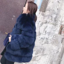 Элегантное женское пальто из искусственного меха зимнее теплое мягкое женское толстое плюшевое пальто размера плюс женская верхняя одежда с отложным воротником плюшевое пальто