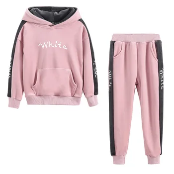 

Cotton Girl Children's Sets Winter Fall Long Sleeve Warm Girls Clothing Set Teenage Toddler Kids Girl Clothes 4 To 12 Year Old