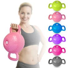 Йога фитнес чайник колокольчик 4-12LB регулируемые гири спортивные упражнения тренировка йога фитнес тренировка тренажерный зал массаж водные гантели