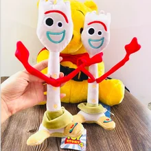 High quality 15cm 26cm Toy Story 4 Forky Buzz Lightyear Woody Soft Plush toy Stuffed Doll Figure Cartoon Toys for Children Gift