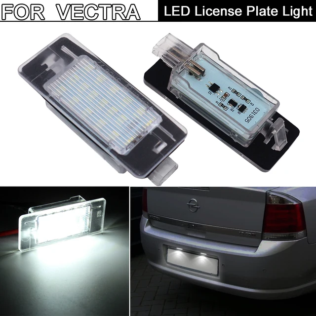 NUMBER LICENSE PLATE LIGHT LAMP 2X LED FOR VAUXHALL VECTRA C 02-08 ESTATE COMBI