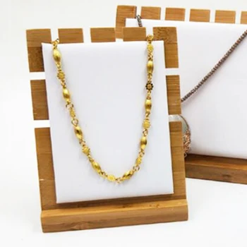 

Wooden Jewelry Necklace Display Board Stand Holder Showcase Organizer