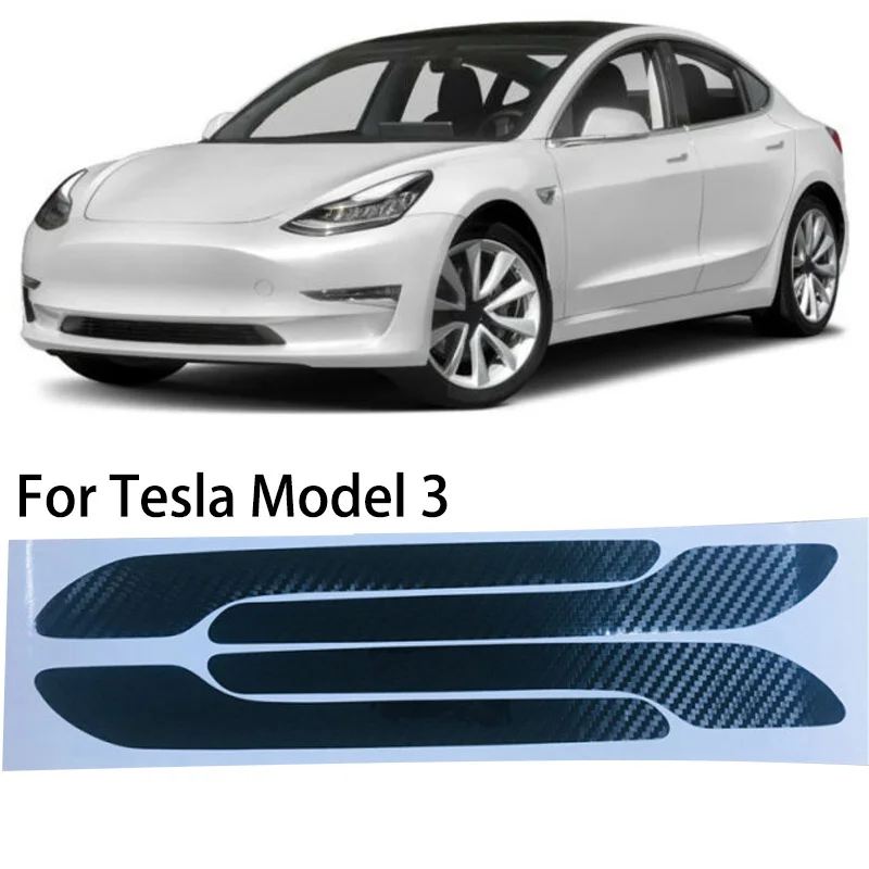 1 х дверная ручка наклейка защитная пленка накладка против царапин для Tesla модель 3