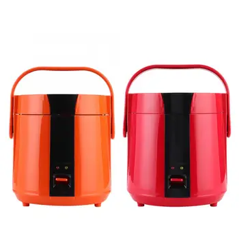 

1.2L Mini Electric Rice Cooker 2 Layers Steamer Portable Meal Thermal Heating Lunch Box Food Container Warmer 200W 220V