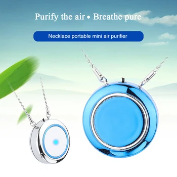 

Air Purifier USB Portable Personal Wearable Necklace Negative Ionizer Anion Air Cleaner Air Freshener Home Cleaning Tools