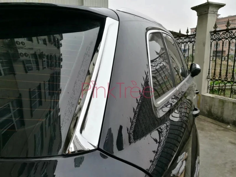 Для Audi Q7 хромированная оконная накладка на заднее ветровое стекло ABS декоративные аксессуары для стайлинга автомобилей Тюнинг аксессуары хром