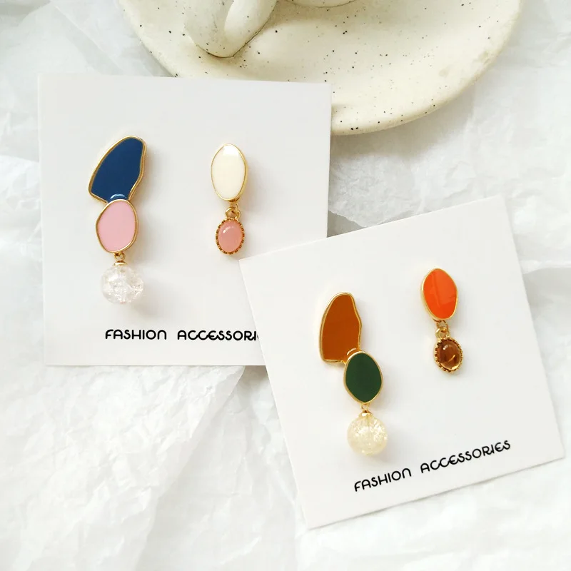 

Multi Irregular Geometric Statement Earrings Asymmetric Simple Earrings for Women