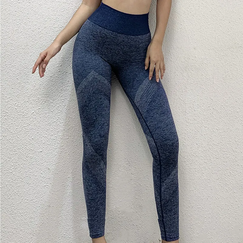 Новые женские бесшовные леггинсы для спортзала, пуш-ап для бедер, Бесшовные штаны с высокой талией для йоги, штаны для девочек, эластичные спортивные Леггинсы