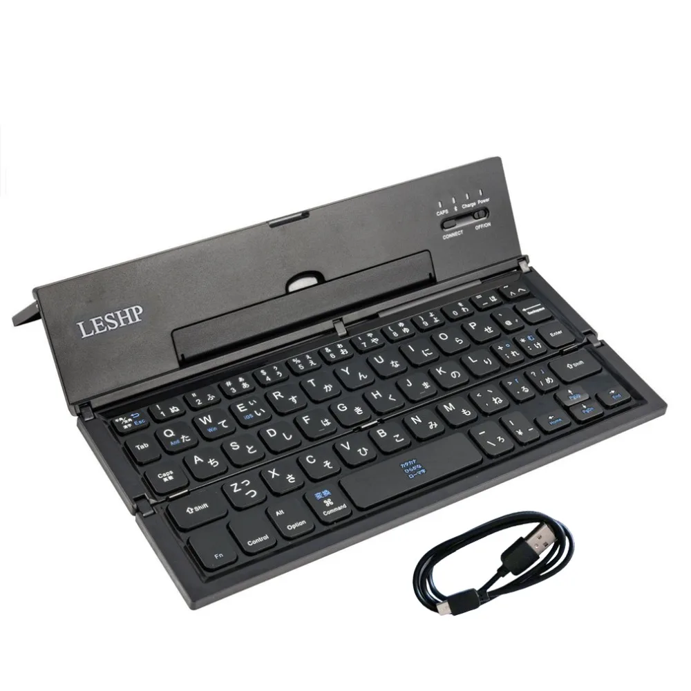 

Portable Wireless Keyboard Folding Mobile Phones Tablet Keyboard For Ipad For IOS For Android Black/White