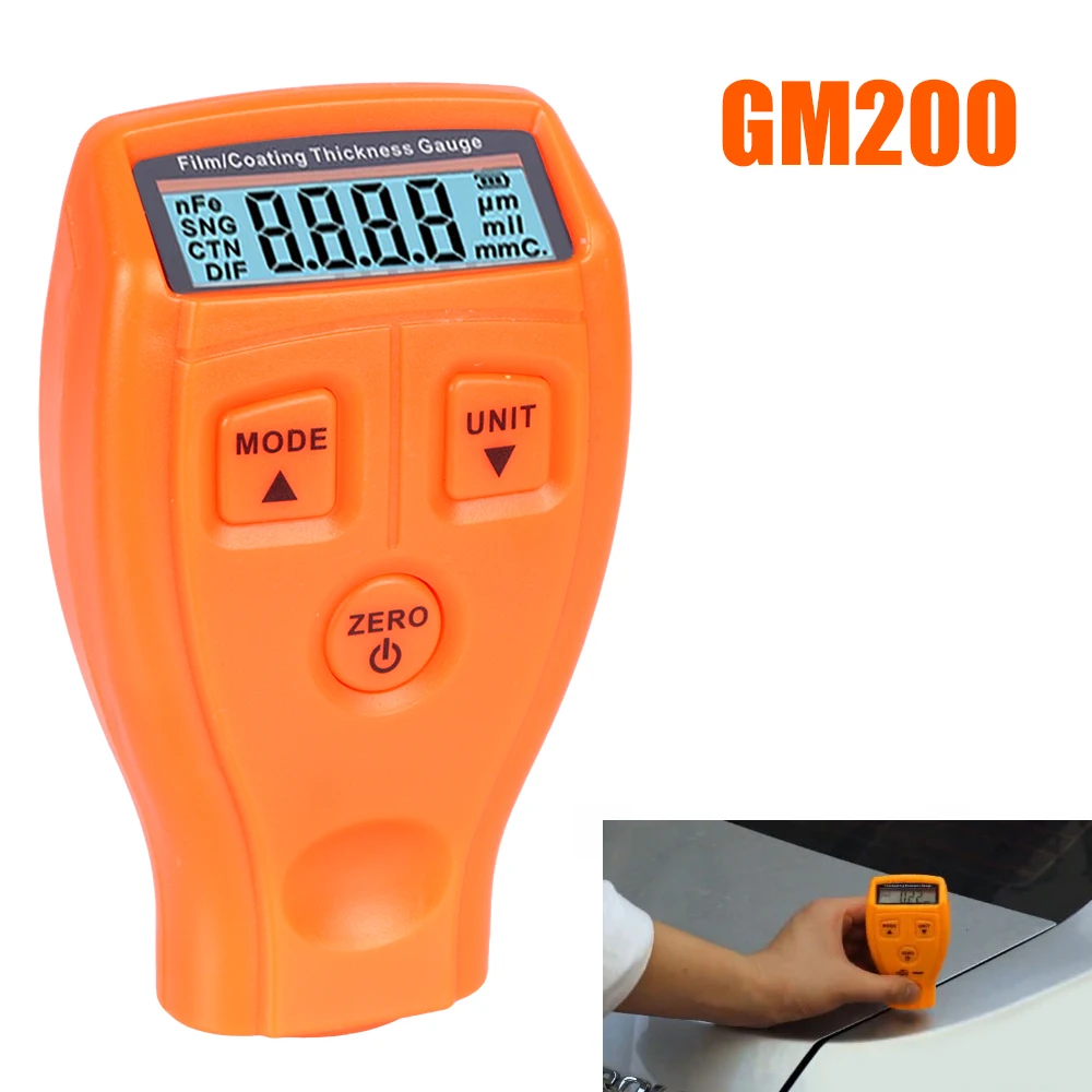 GM200 Car Paint Thickness Tester Auto Film Coating Thickness Gauge