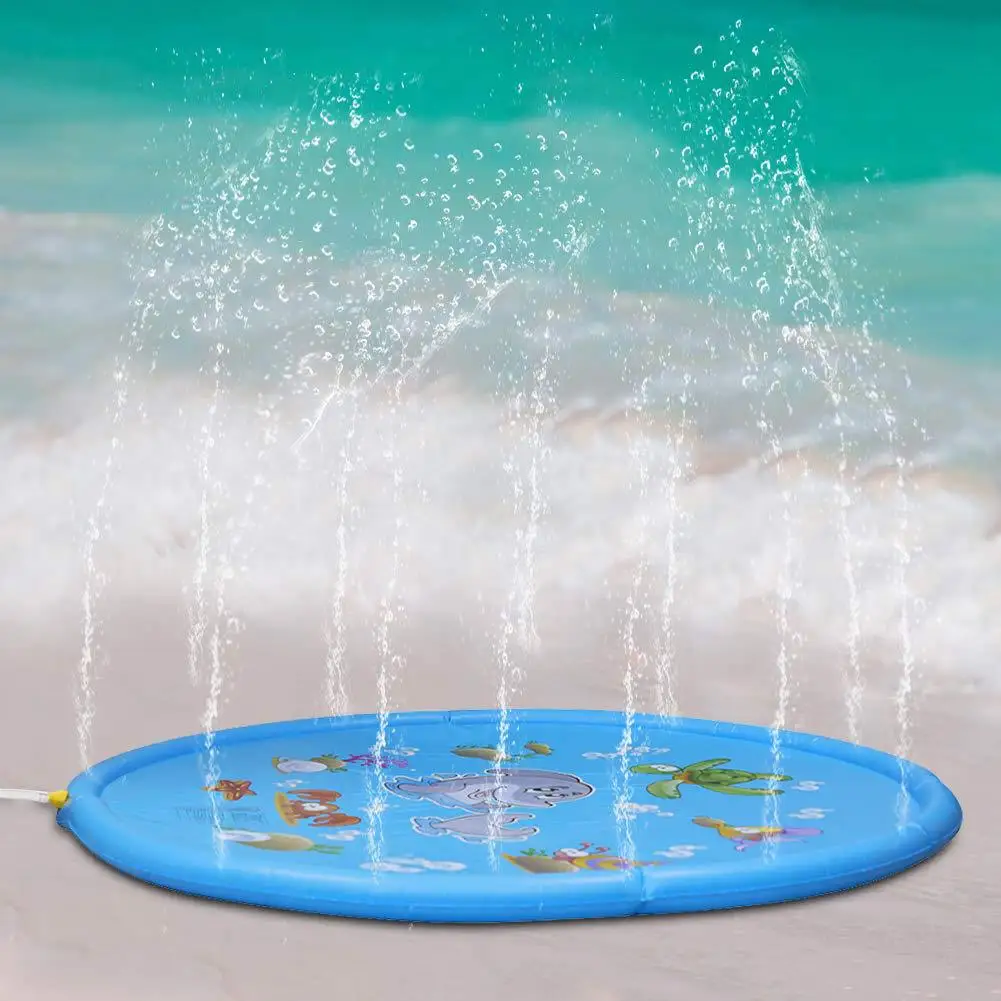 

Children Outdoor Water Spouting Pad Summer Inflatable Thick PVC Inflatable Water Spouting wan ju dian