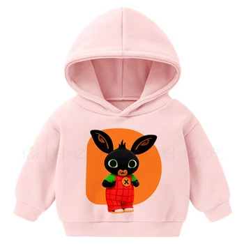 

Fashion cartoon Bing Rabbits sweatshirt winter children's clothes lovely boys girl hoodie funny teens tops graphic cotton hoody
